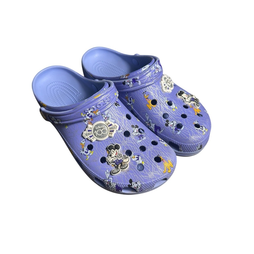 Disney Parks Crocs 100 Years of‎ Wonder 12 Men's Clogs Shoes Blue Mickey #S98-7